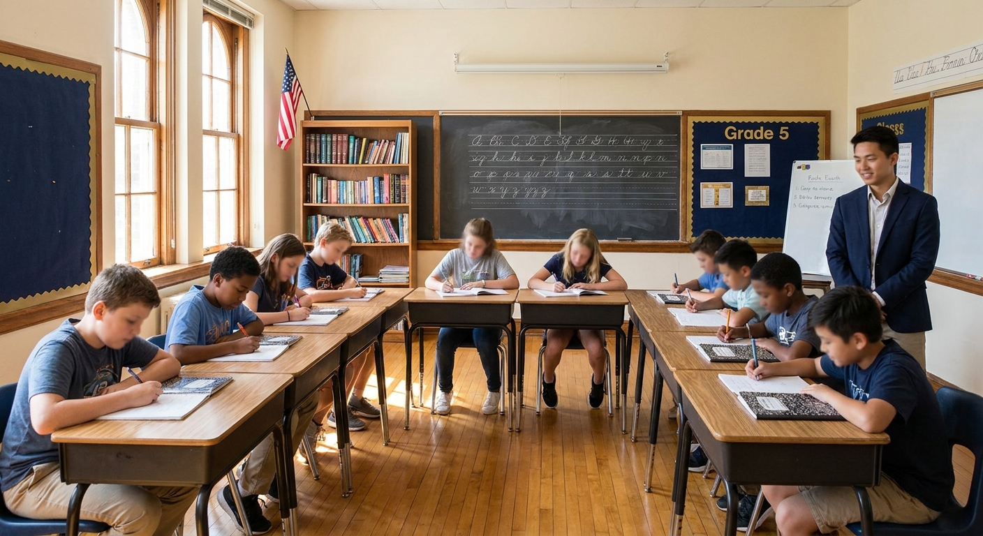 A Ridgemont Grade 5 classroom in session